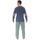 Vêtements Homme Pyjamas / Chemises de nuit Christian Cane PYJAMA LONG COL V BLEU SEYLAN Bleu