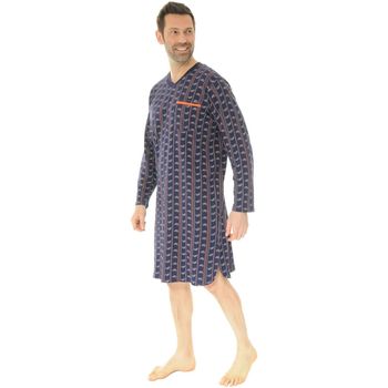 Vêtements Homme Pyjamas / Chemises de nuit Christian Cane CHEMISE DE NUIT BLEU SHAD BLEU