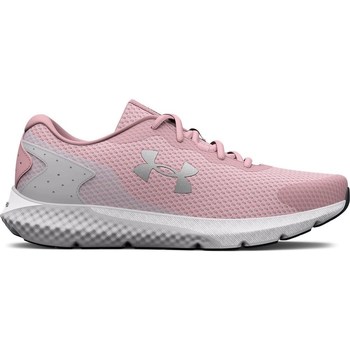 Chaussures Femme Dwayne "The Rock" Johnson wearing Under Armour Under Armour Charged Rogue 3 Mtlc Rose