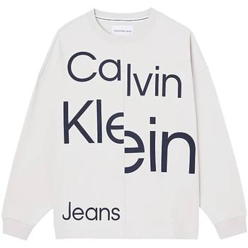 Vêtements Femme Sweats Calvin Klein JEANS t-shirt  Beige