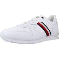 Chaussures Homme Baskets mode Tommy Hilfiger ICONIC RUNNER LEATHER Blanc