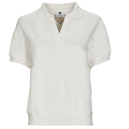 Vêtements Femme Polos manches courtes Tommy Hilfiger RELAXED LYOCELL POLO SS Blanc