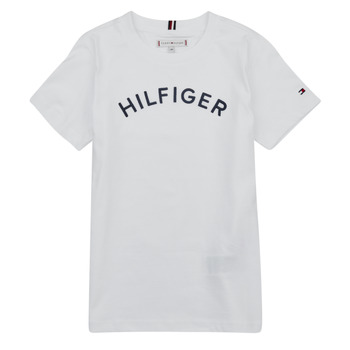 Vêtements Enfant T-shirts manches courtes Tommy Hilfiger U HILFIGER ARCHED TEE Blanc