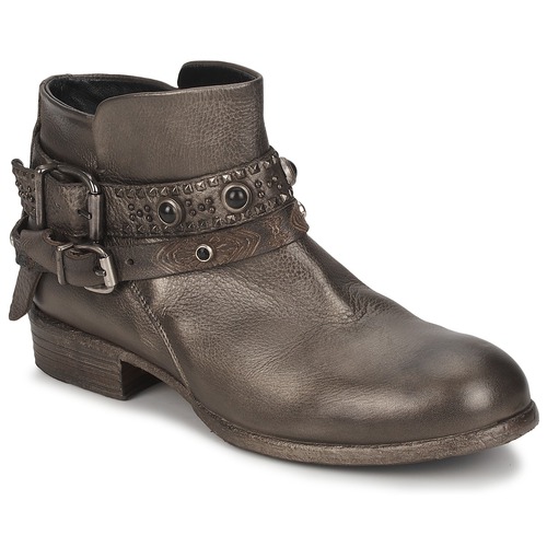 Chaussures Femme AF1 Boots Strategia YIHAA Argent