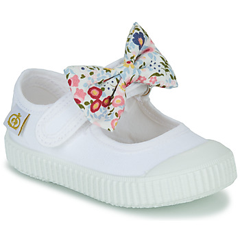 Chaussures Fille Ballerines / babies Citrouille et Compagnie OZIMINI Blanc / Multicolore