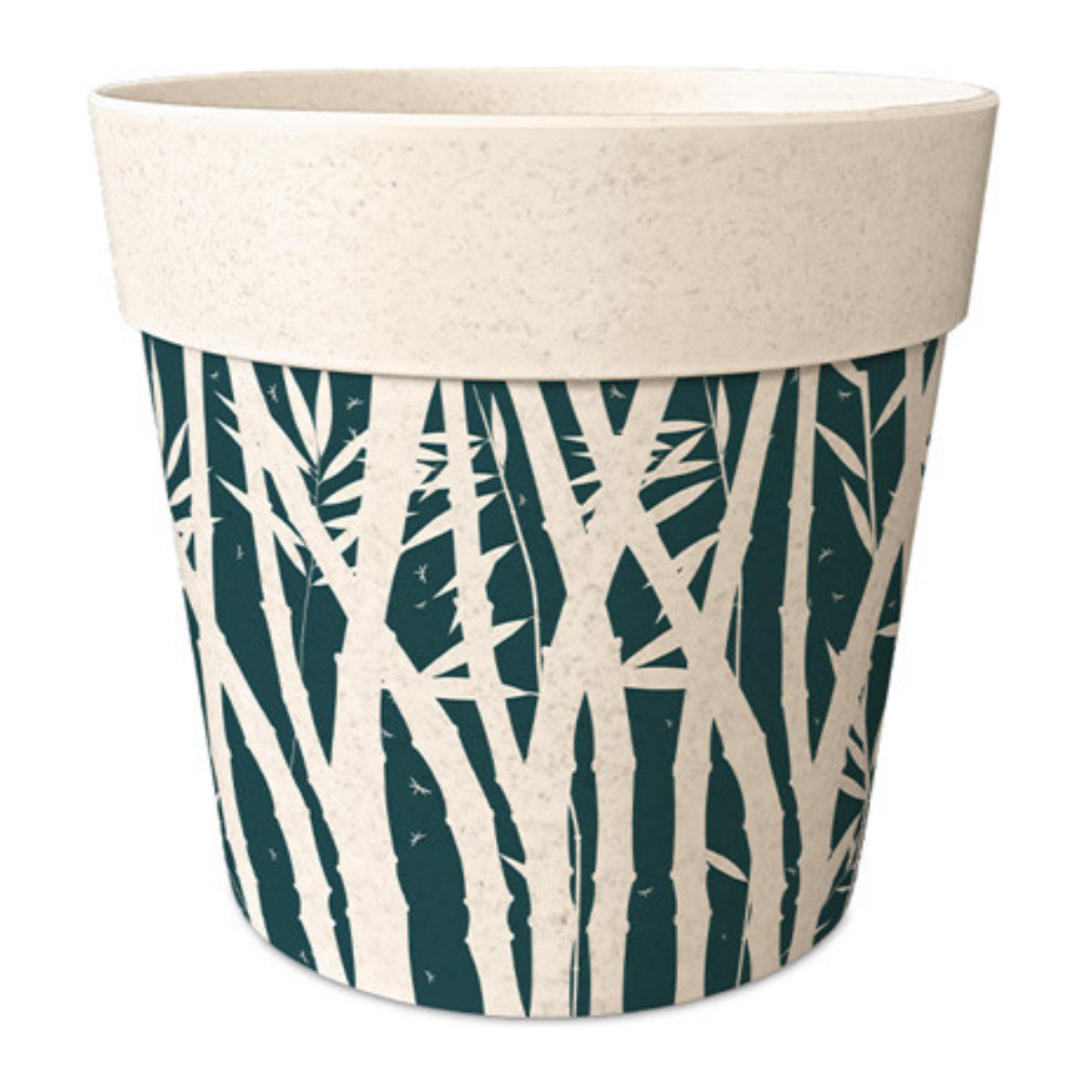 Maison & Déco Vases / caches pots d'intérieur Sud Trading Cache Pot Bambou tropical 6 cm Beige