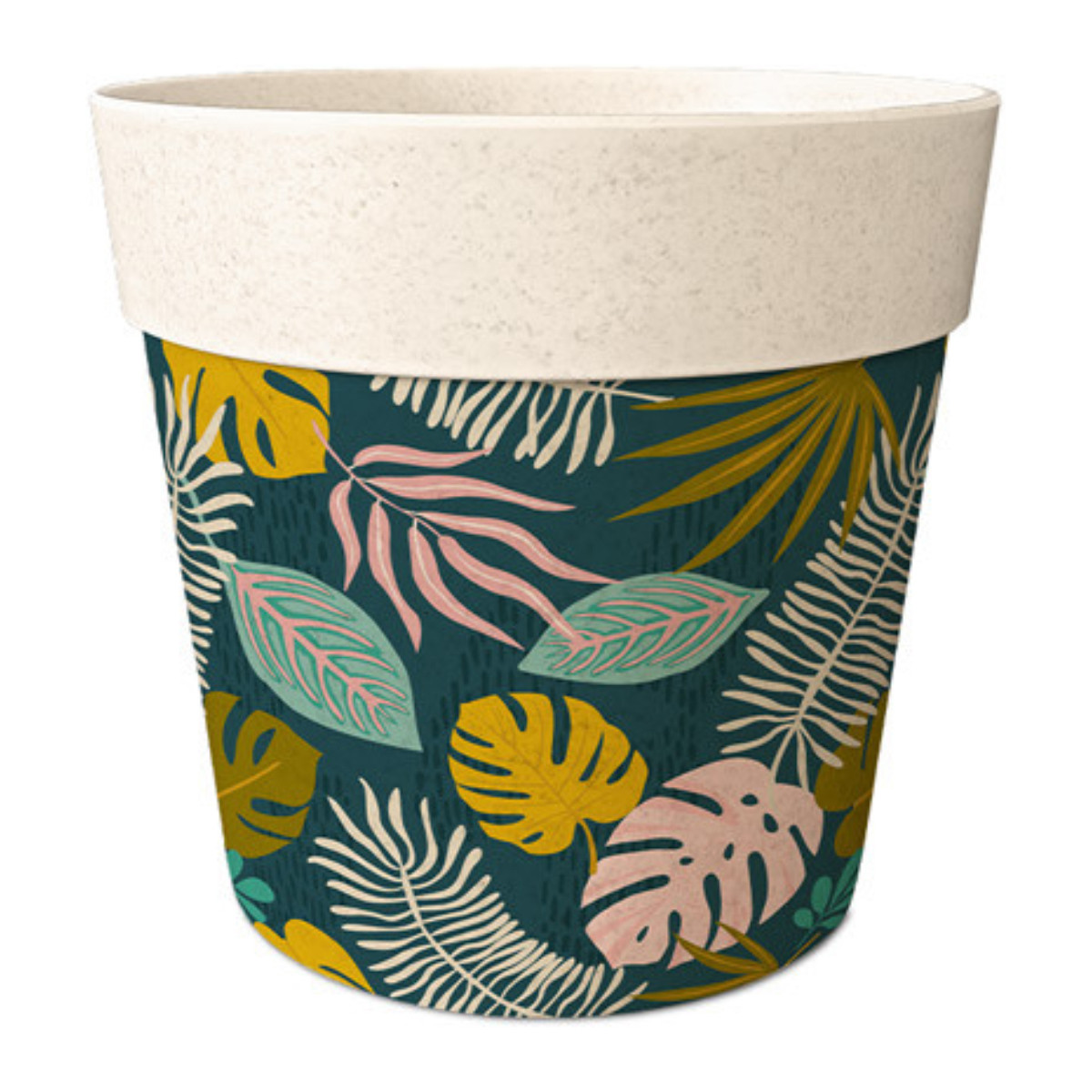 Maison & Déco Vases / caches pots d'intérieur Sud Trading Cache-pot en bambou motif bambou 8 cm Beige