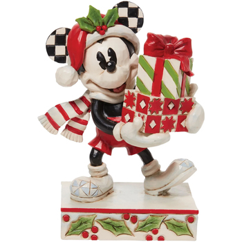 Maison & Déco Statuettes et figurines Enesco Figurine de collection Mickey avec cadeaux Rouge