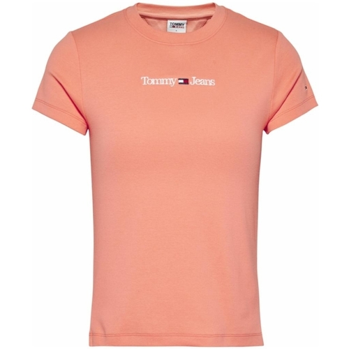 Vêtements Femme T-shirts & Polos Tommy Jeans T shirt  Ref 57878 TKL Peach Dusk Rose