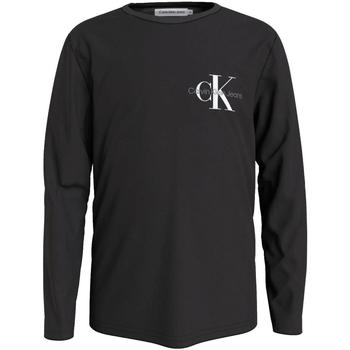 Vêtements Garçon T-shirts manches courtes Calvin Klein Jeans  Noir