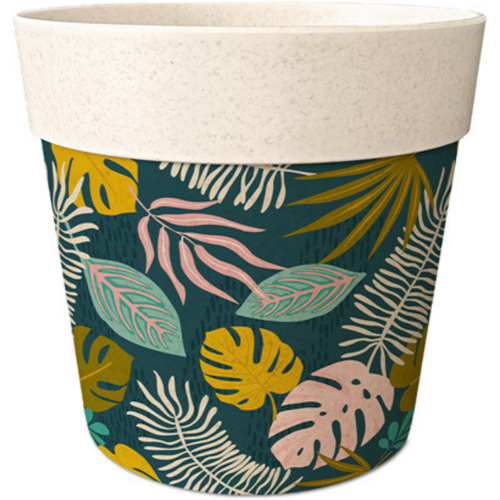 The Indian Face Vases / caches pots d'intérieur Sud Trading Cache pot en bambou motif bambou 12 cm Beige