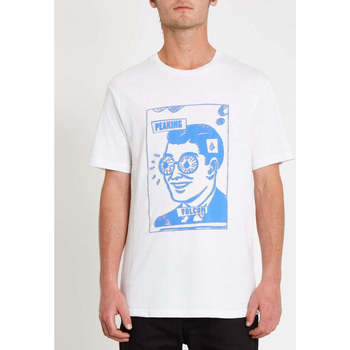Vêtements Homme T-shirts manches courtes Volcom Peaking BSC SS Tee White Blanc