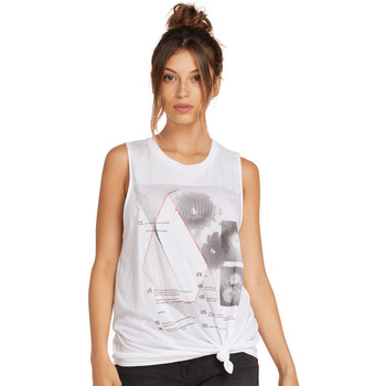 Vêtements Femme T-shirts manches courtes Volcom Breaknot Tank Blanc
