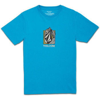 Vêtements Enfant T-shirts puma manches courtes Volcom Camiseta Niño  Crostic Bsc Ss Barrier Reef Bleu