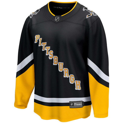 Vêtements T-shirts COTTON Leather longues Fanatics Maillot NHL Pittsburgh Penguin Multicolore
