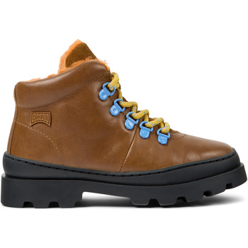 Chaussures Enfant Boots Camper Bottines Brutus cuir marron