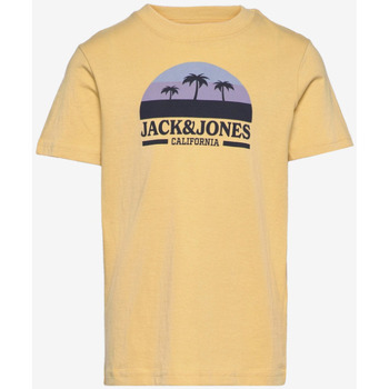 Vêtements Garçon T-shirts piece & Polos Jack & Jones JACK & JONES - T-shirt - jaune Autres