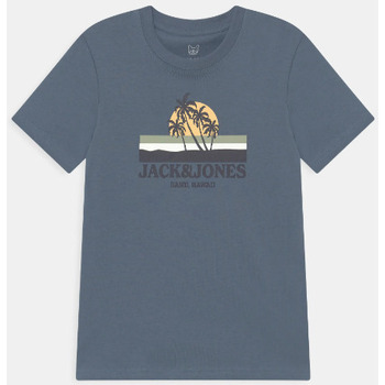 Vêtements Garçon T-shirts Batman & Polos Jack & Jones JACK & JONES - T-shirt - bleu Bleu