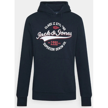 Vêtements Garçon Vestes Jack & Jones JACK & JONES - Sweat à capuche - marine Bleu