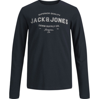 Vêtements Garçon Blousons Jack & Jones JACK & JONES - T-shirt manches longues - marine Bleu