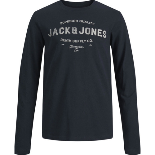 Vêtements Garçon T-shirts & Polos Jack & Jones JACK & JONES - T-shirt manches longues - marine Autres