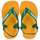 Chaussures Enfant Tongs Havaianas BABY BRASIL LOGO Jaune / Vert