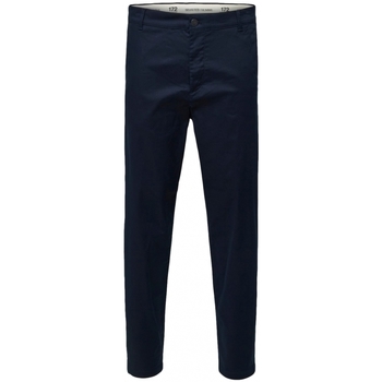 Vêtements Homme Pantalons Selected Galettes de chaise Pants - Dark Sapphire Bleu