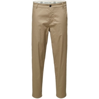 Vêtements Homme Pantalons Selected Slim Tape Repton 172 Flex Pants - Chinchilla Beige