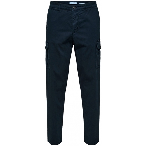 Vêtements Homme Pantalons Selected Slim Tapered Wick 172 Cargo Pants - Dark Sapphire Bleu
