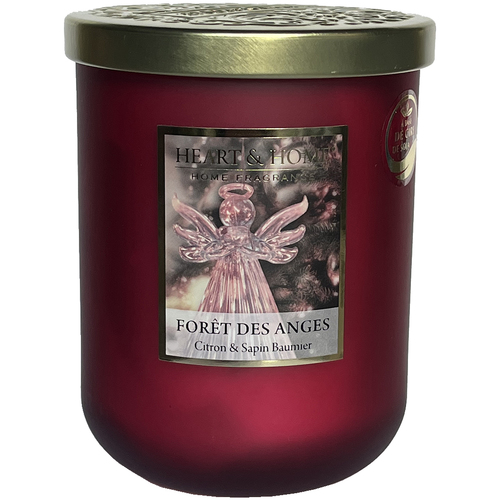 Maison & Déco Bougies / diffuseurs Kontiki Grande bougie heart and home foret des anges Rose