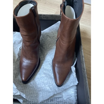 bottes moma  boots cuir camel 