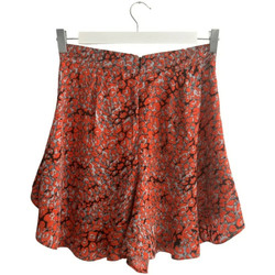 Vêtements Femme Shorts / Bermudas Maje Short taille haute volanté à imprimé léopard Maje Orange