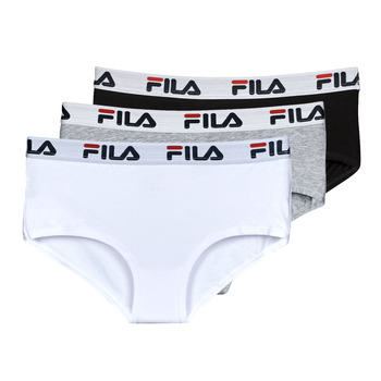 Sous-vêtements Femme Culottes & slips Fila CULOTTES COTON X3 Blanc / Noir / Gris
