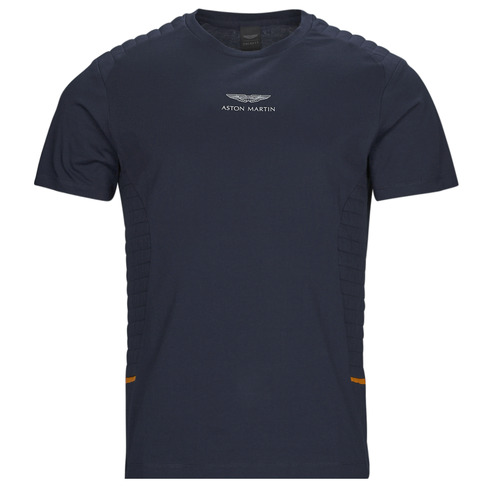 VêLemaire Homme T-shirts manches courtes Hackett ASTON MARTIN BY HACKETT AMR MOTO TEE Marine