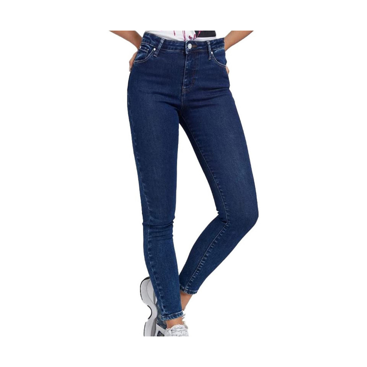 Vêtements Femme Jeans skinny Guess G-W1RA95D4663 Bleu