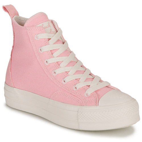 Chaussures Femme Baskets montantes Converse colourings CHUCK TAYLOR ALL STAR LIFT-SUNRISE PINK/SUNRISE PINK/VINTAGE WHI Rose