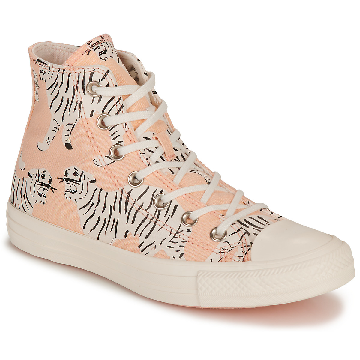 Chaussures Femme Baskets montantes Converse METALS CHUCK TAYLOR ALL STAR-ANIMAL ABSTRACT Rose / Blanc / Noir