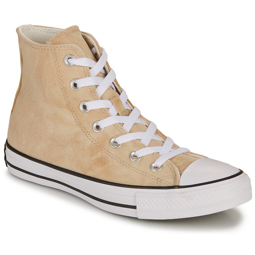 Chaussures Baskets montantes Converse beige CHUCK TAYLOR ALL STAR SUN WASHED TEXTILE-NAUTICAL MENSWEAR Marron