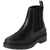 Chaussures Homme Boots Calvin Klein Jeans Bottines homme en cuir  Ref 5810 Noir