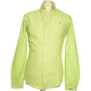 Vêtements Homme Chemises manches longues Ralph Lauren 36 - T1 - S Vert