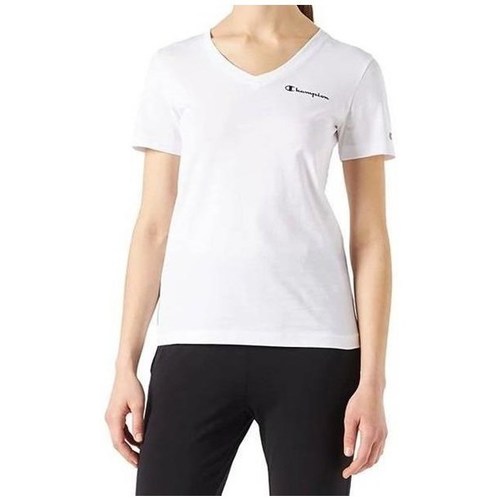 Vêtements Femme T-shirts manches courtes Champion 114913WW001 Blanc