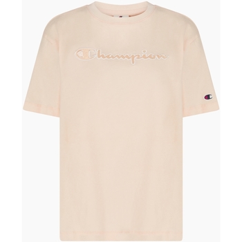 Vêtements Femme T-shirts manches courtes Champion T-shirt femme  Rochester Logo Rose