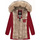 Vêtements Femme Manteaux Navahoo Veste femme d'hiver  Cristal Rouge