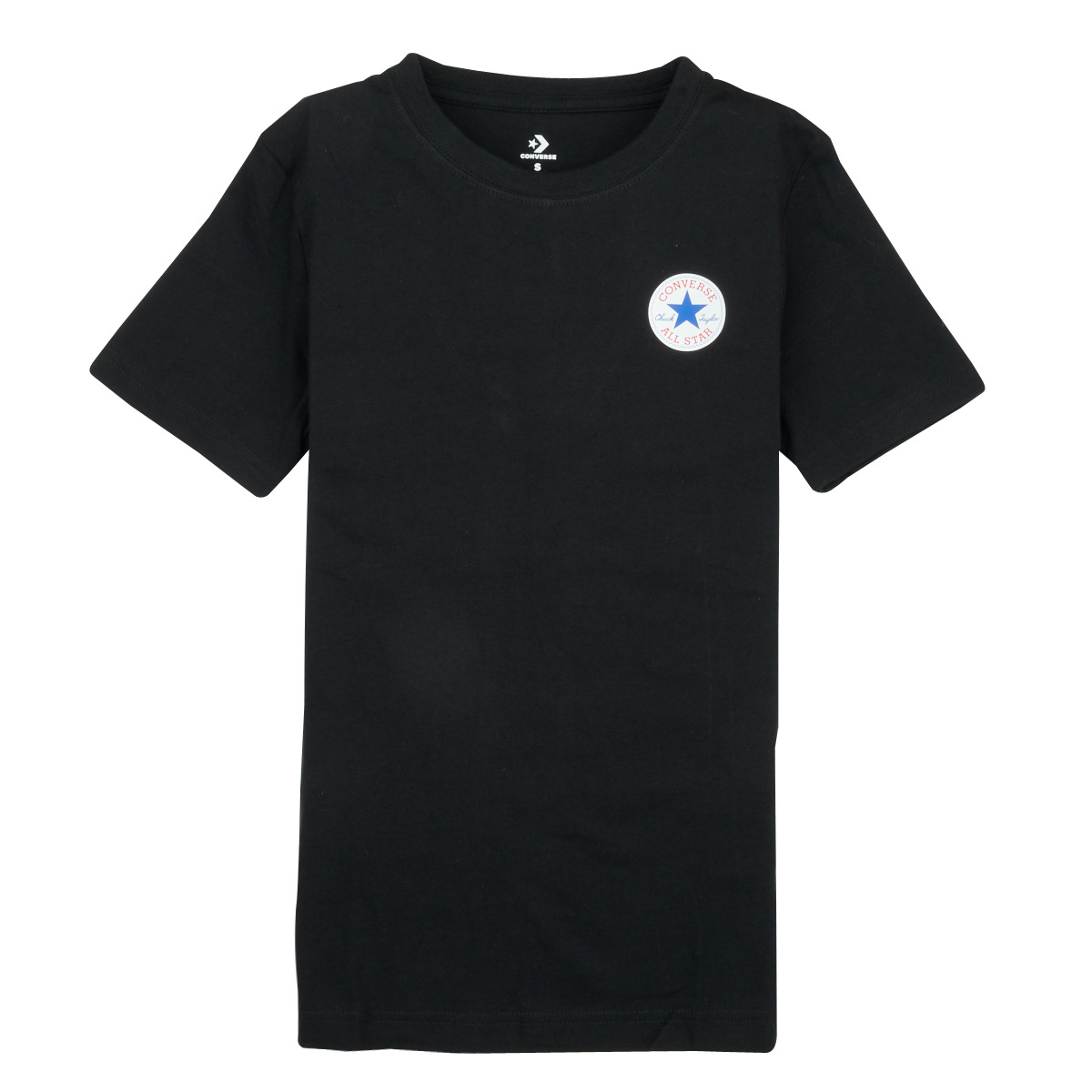 Vêtements Garçon T-shirts manches courtes Converse leather SS PRINTED CTP TEE Noir