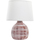 Maison & Déco Lampes à poser Item International Lampe en grès ocre rouge et blanc 26 cm Marron