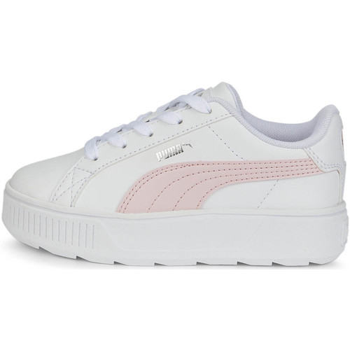 Chaussures Fille Baskets mode Puma Baskets Ch Karmen Jr (white/pink) Blanc