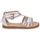 Chaussures Fille Sandales et Nu-pieds Geox J SANDAL suola KARLY GIRL Blanc / Rose / Argenté
