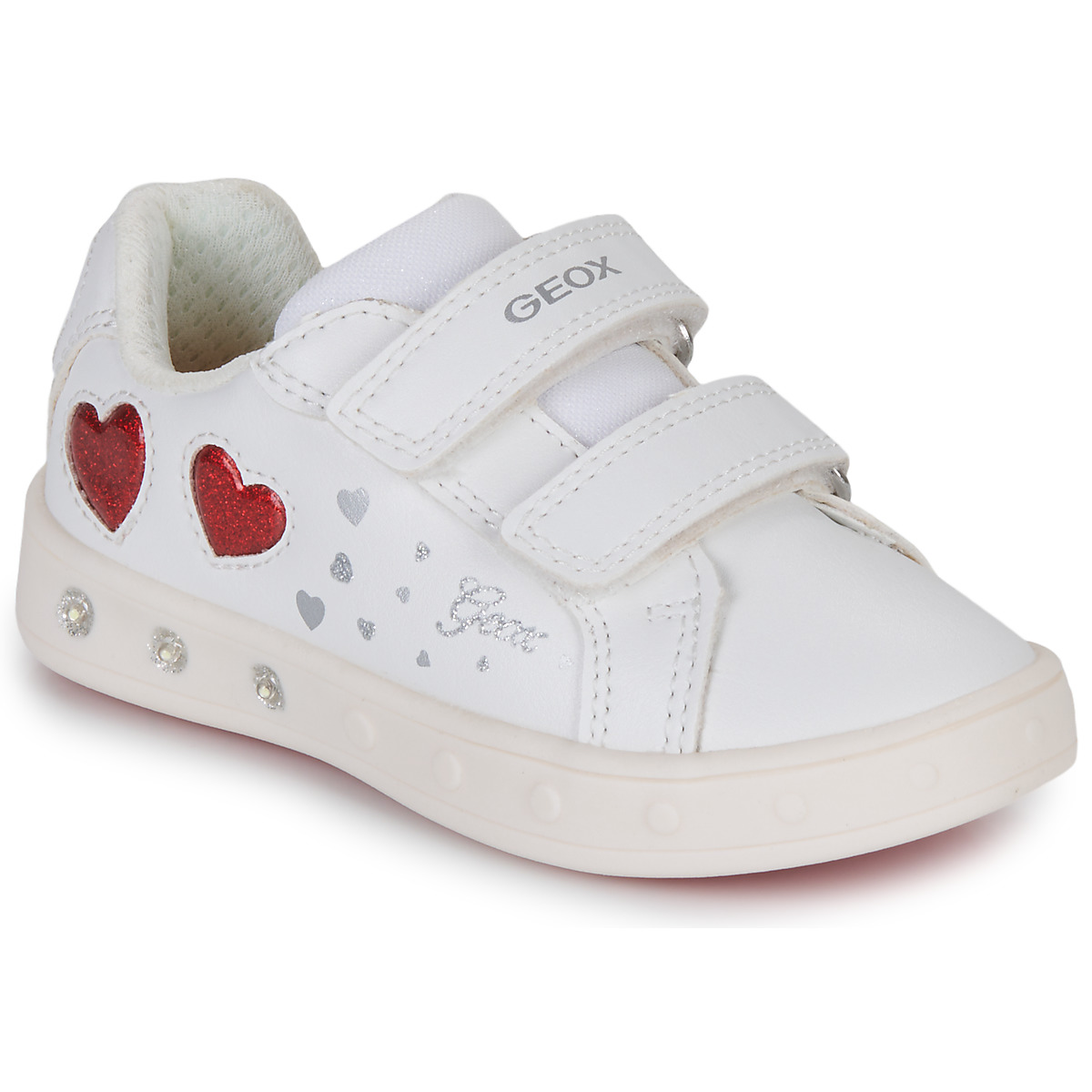 Chaussures Fille Baskets basses Geox J SKYLIN GIRL A Galettes de chaise