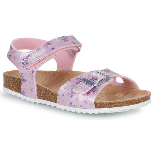 Chaussures Fille Tableaux / toiles Geox J ADRIEL GIRL Rose