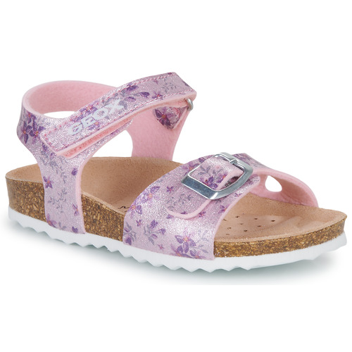 Chaussures Fille Les Petites Bomb Geox J ADRIEL GIRL Rose
